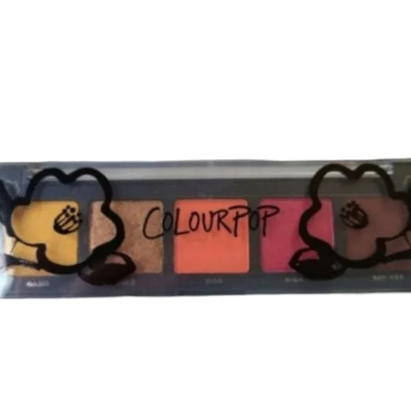 Colourpop 5-Eyeshadow Pressed Powder Palette-Make It Black-Bold High-Pigment NIB - Picture 2 of 6